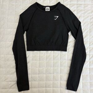 GYMSHARK Seamless Long Sleeve Crop Top